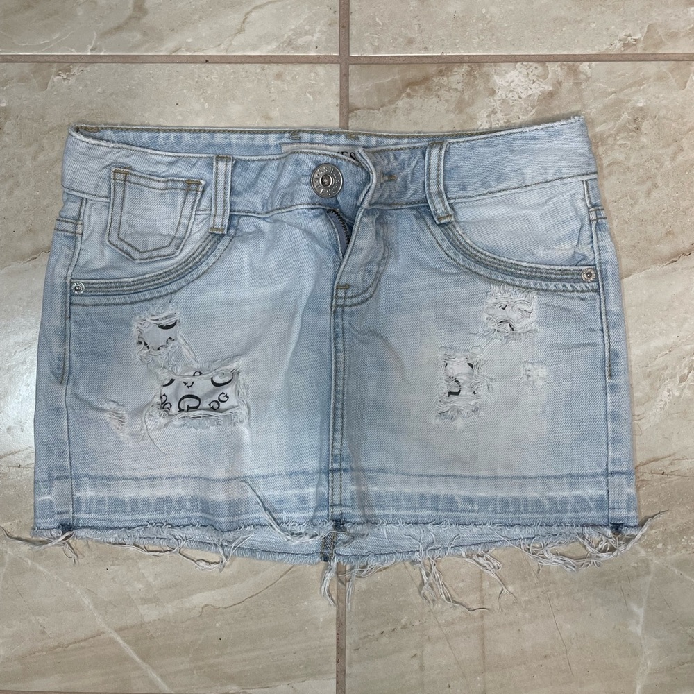 Light blue skirt from guess size xs